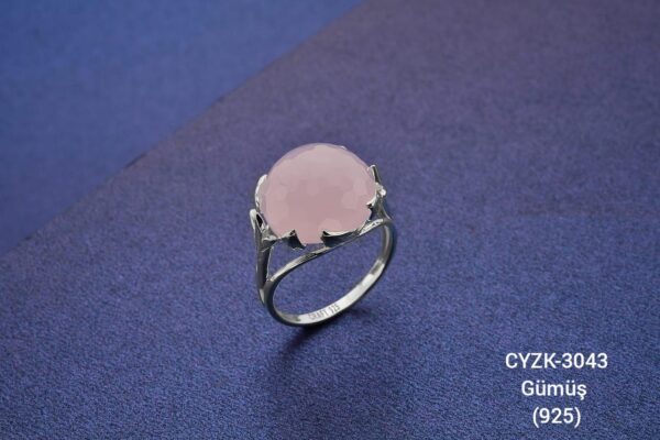 Gümüş Yüzük CYZK-3043 Altın Kaplama
